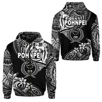 FSM Pohnpei Zip Hoodie Unique Vibes Black LT8 - Wonder Print Shop