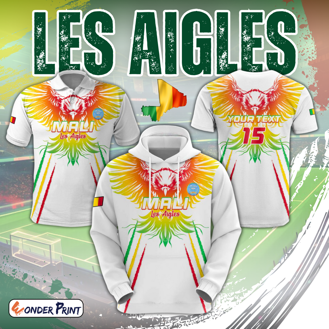 Mali Football Go Les Aigles White Color