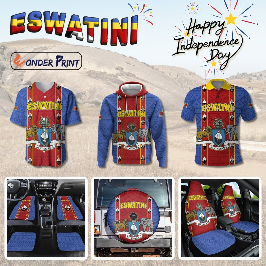 Eswatini African Pattern Swaziland Shield Siyinqaba