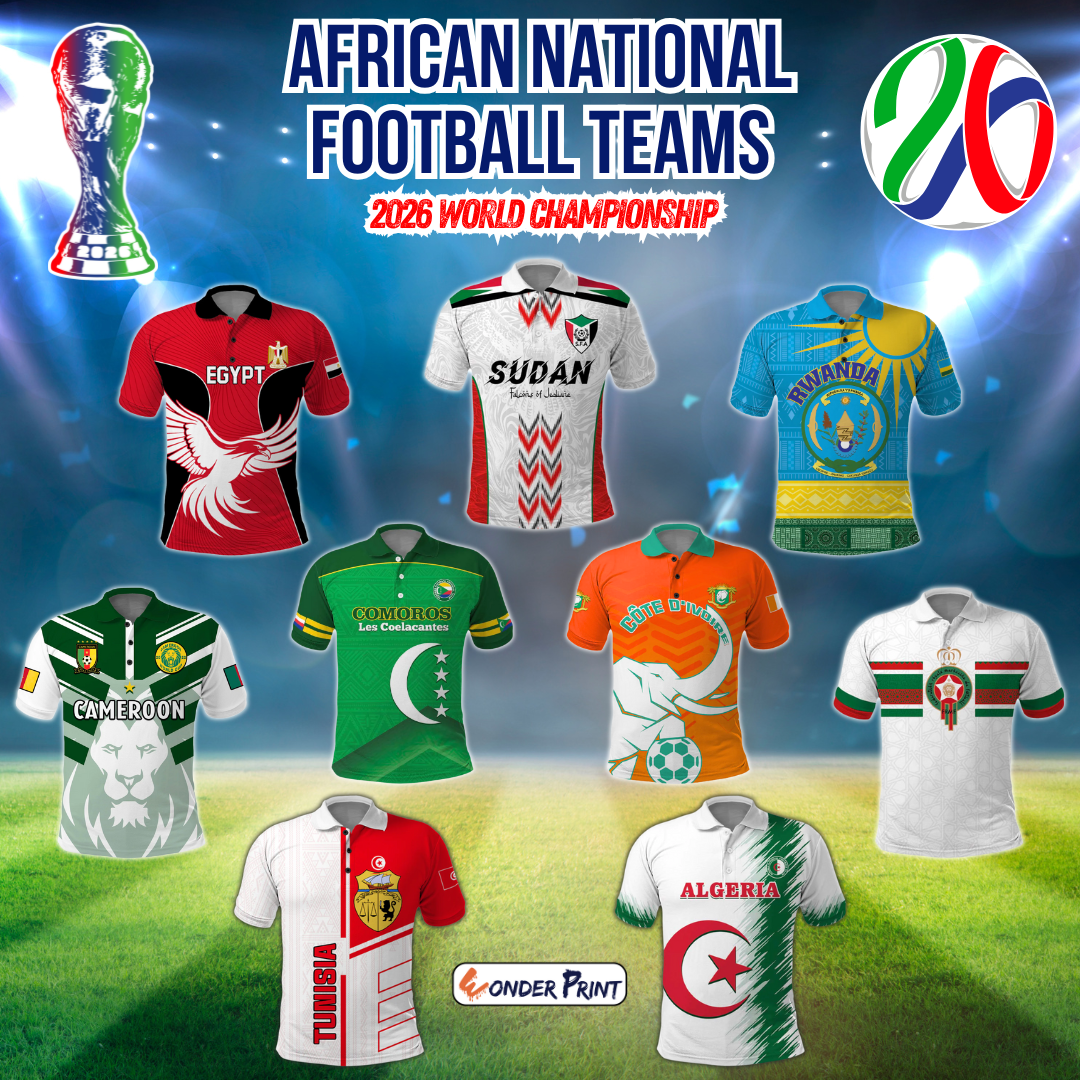 African National Football Teams Polo Shirts