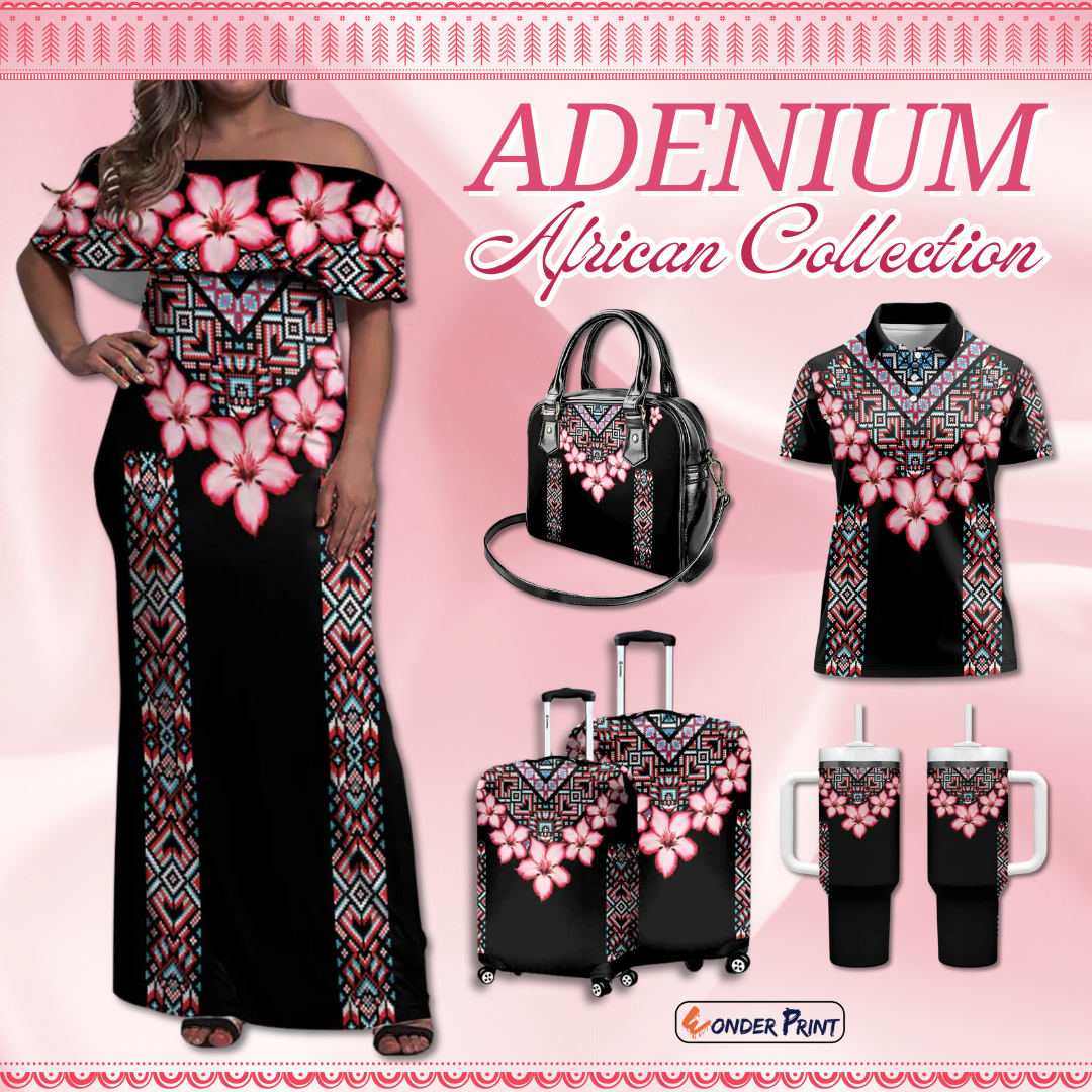 Africa Adenium Mix Native Tribal Pattern