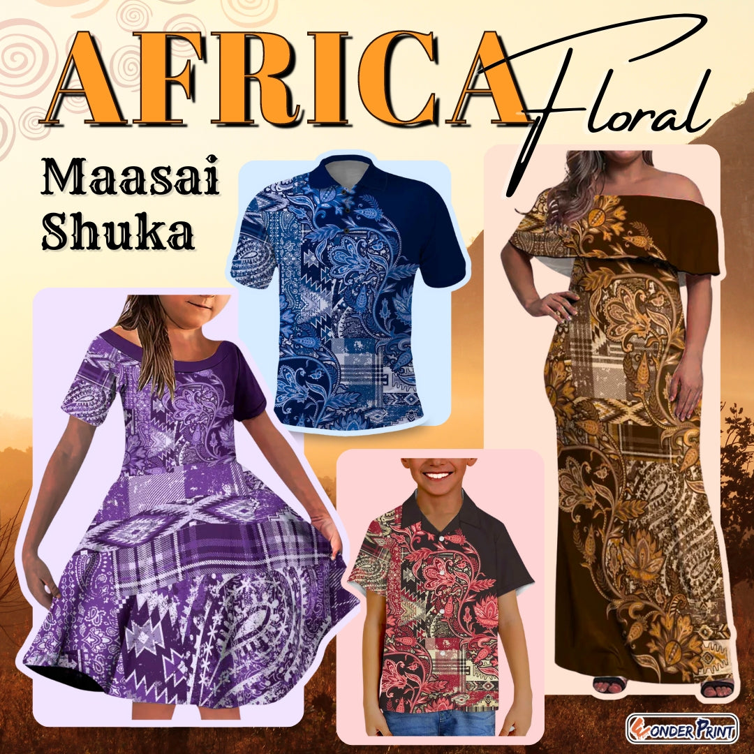Africa Floral mix Maasai Shuka
