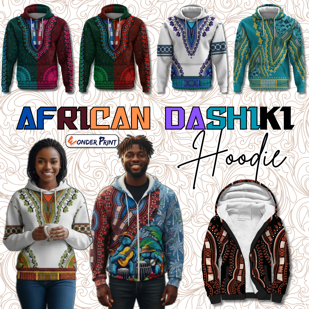 African Dashiki Hoodie