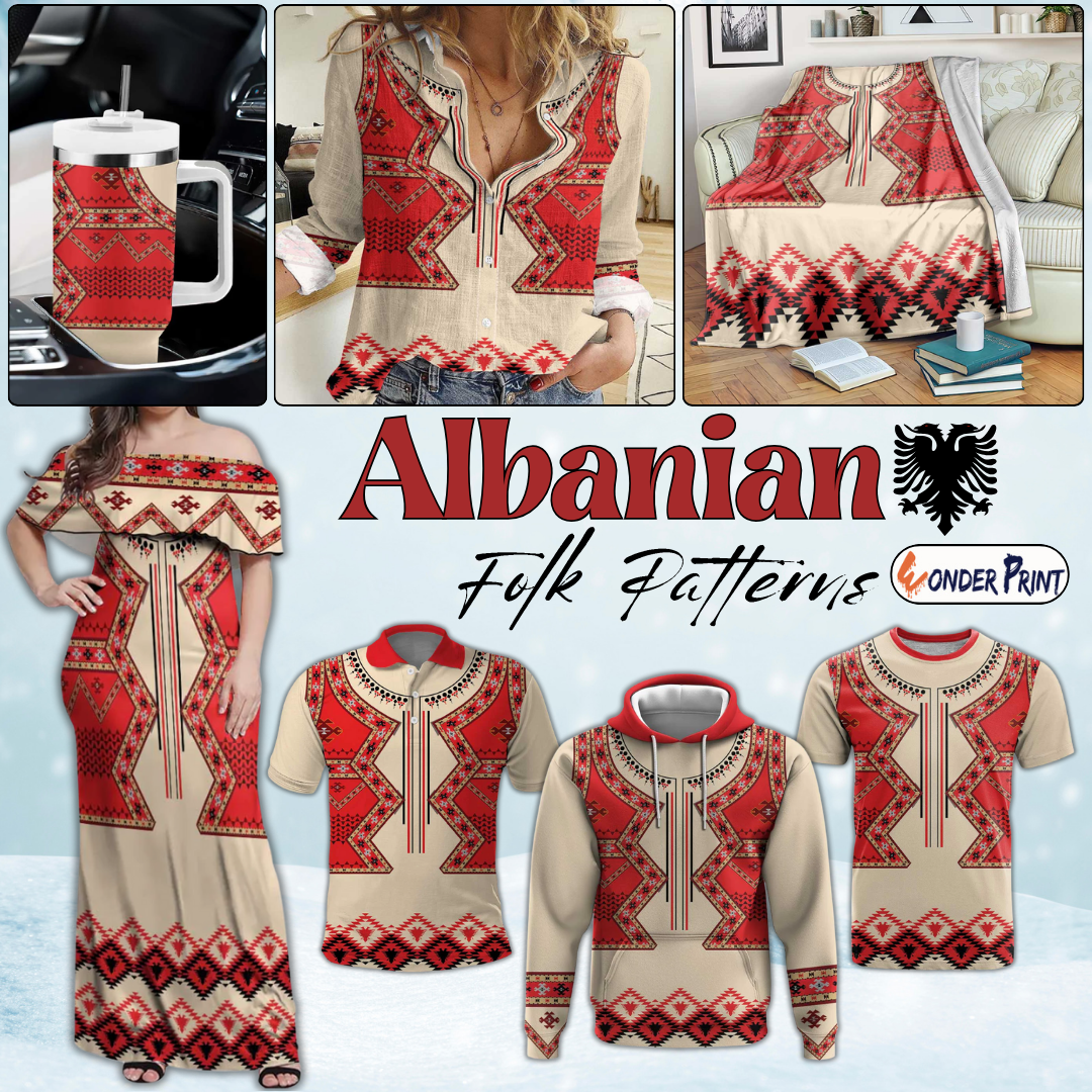 Folk Albanian Patterns Eagle