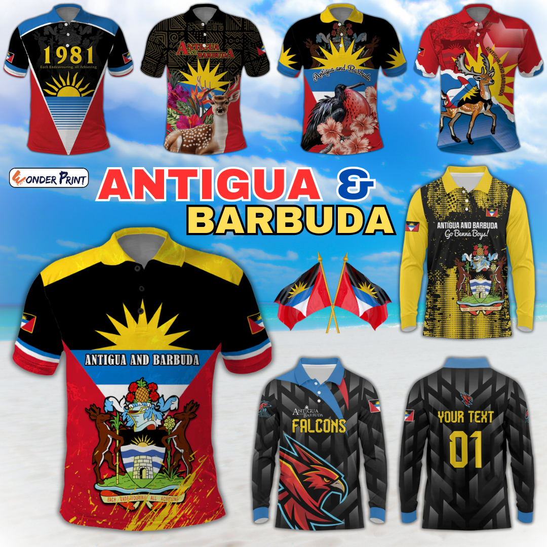 Antigua and Barbuda Polo Shirts