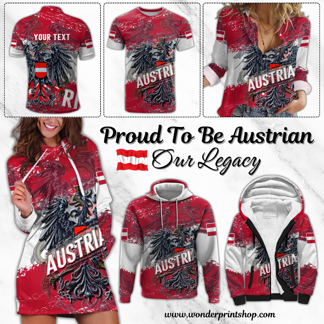 Coat Of Arms Austria Grunge Style | Wonderprintshop