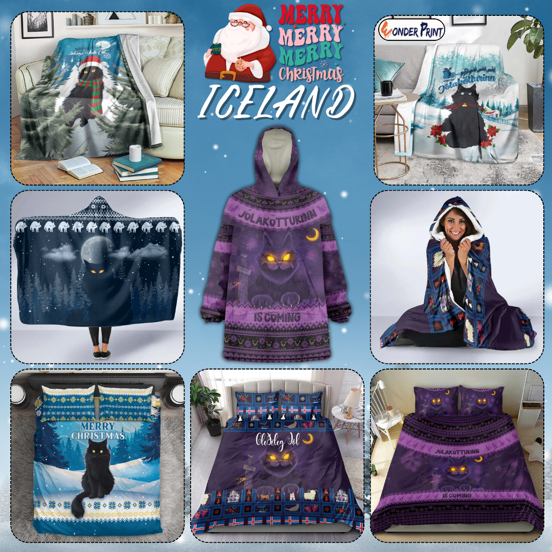 Yule Cat Christmas Bedding