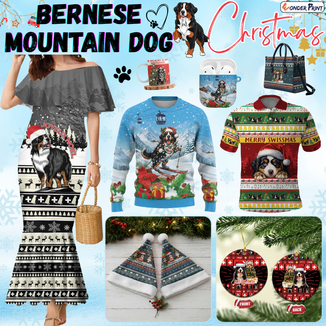 Bernese Mountain Dog Christmas