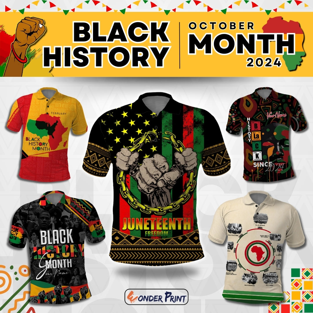 Black History Month Polo Shirt