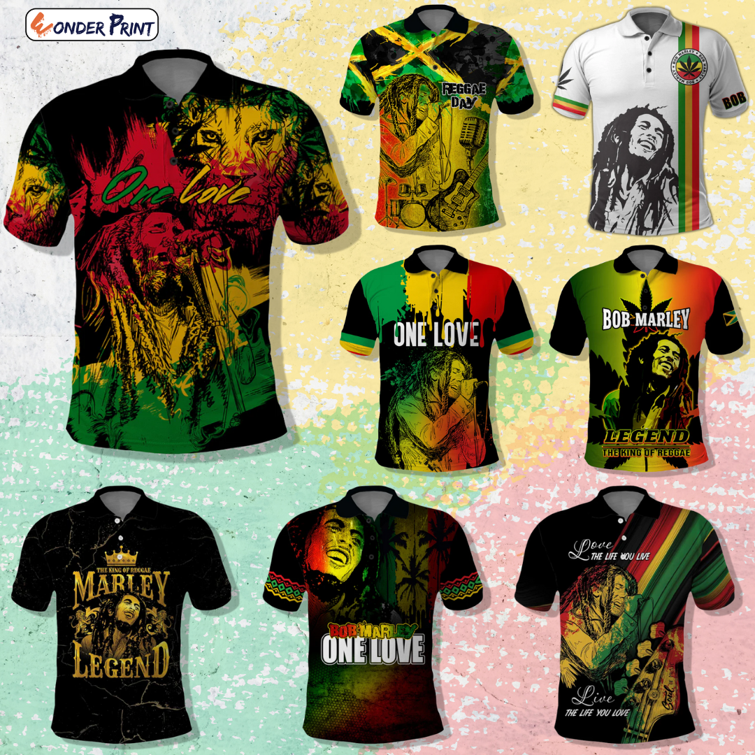 Bob Marley Polo Shirt