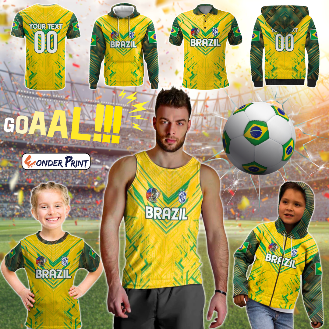 Brazil Football 2024 Selecao Bright Yellow