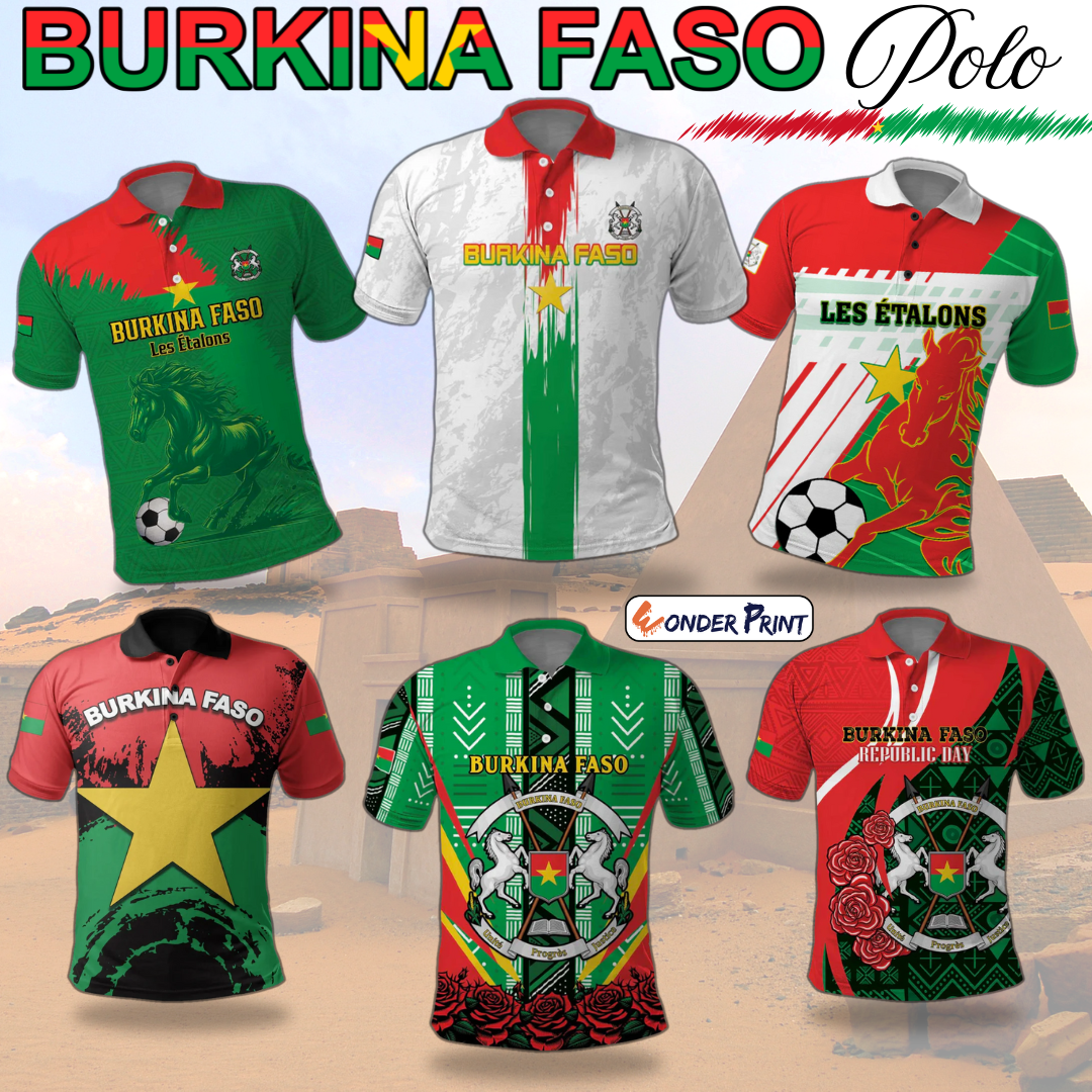 Burkina Faso Polo Shirts