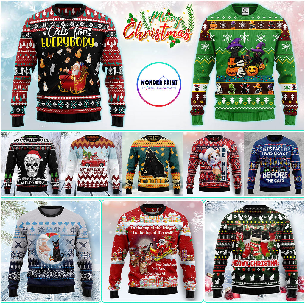 Cat Ugly Christmas Sweater