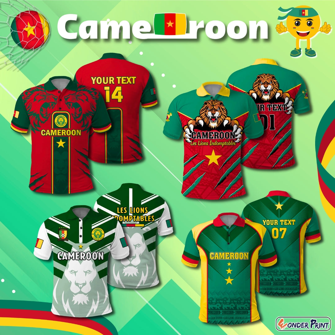 Cameroon Football Polo Shirt