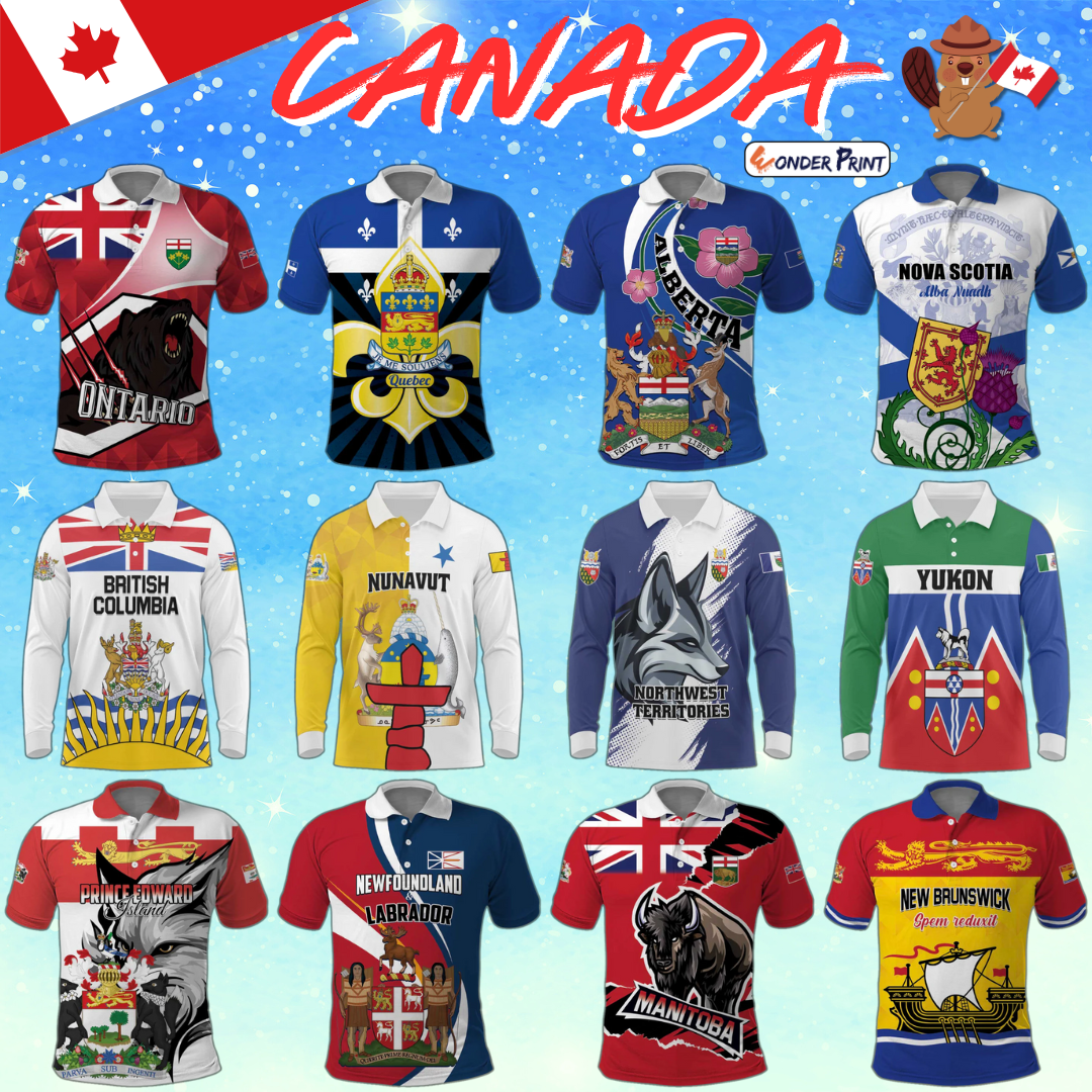 Canada Provinces And Territories Polo