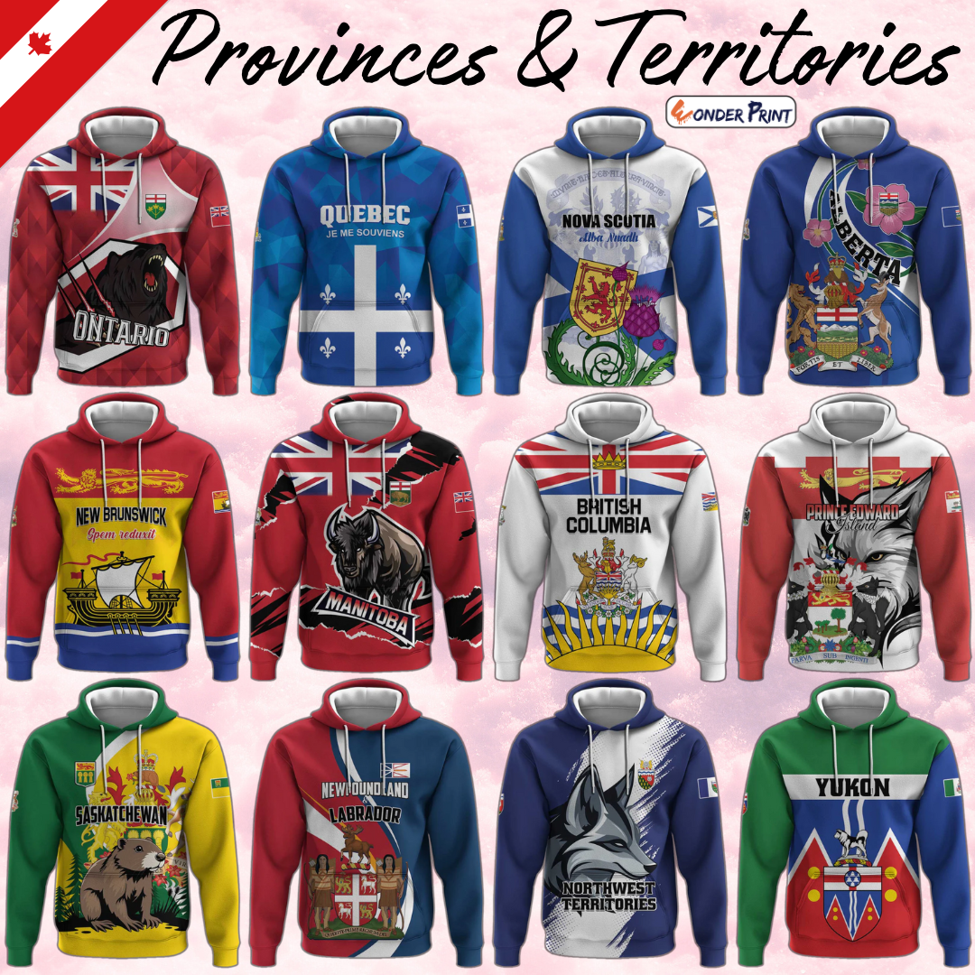Canada Provinces & Territories Hoodie