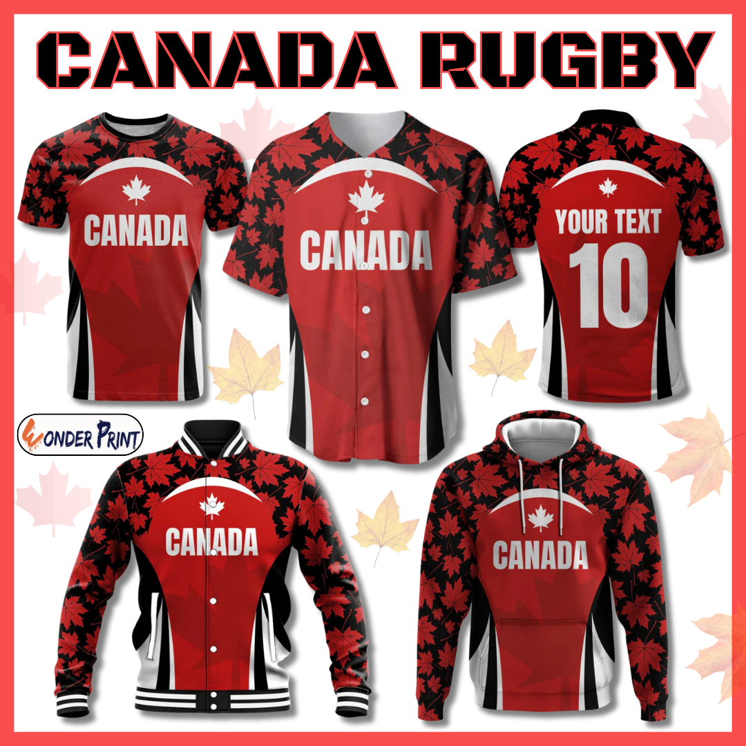 Canada Rugby 2024 Maple Pattern