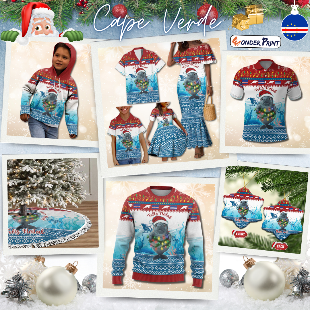 Cape Verde Christmas Manatee Feliz Natal