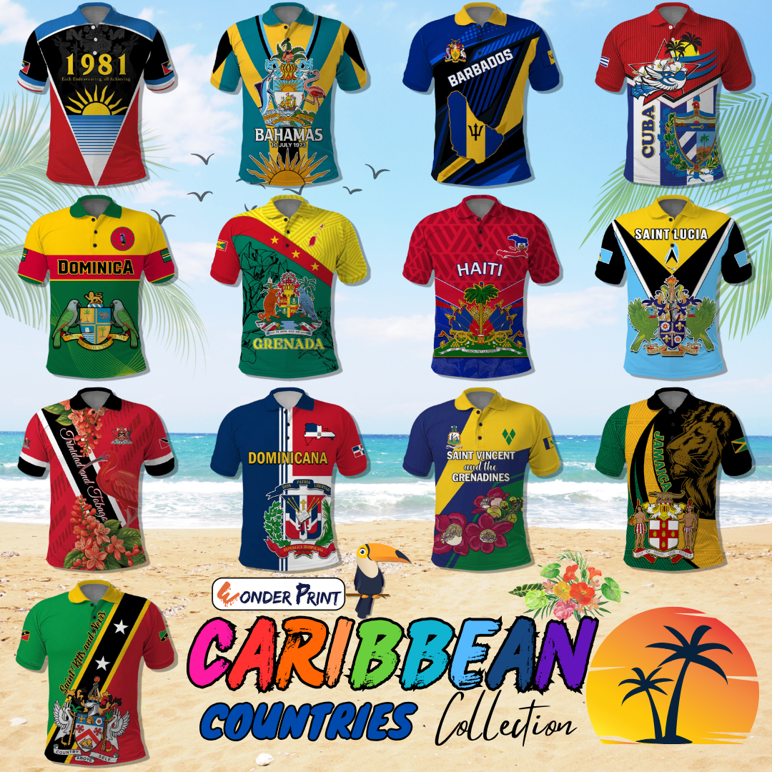 Caribbean 13 Countries Polo Shirt
