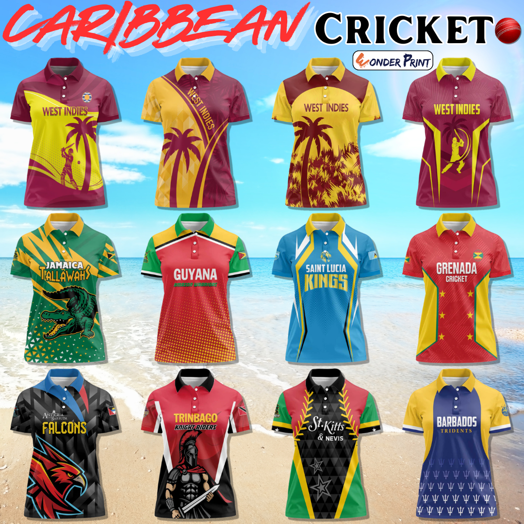 Caribbean Cricket Women Polo Shirt