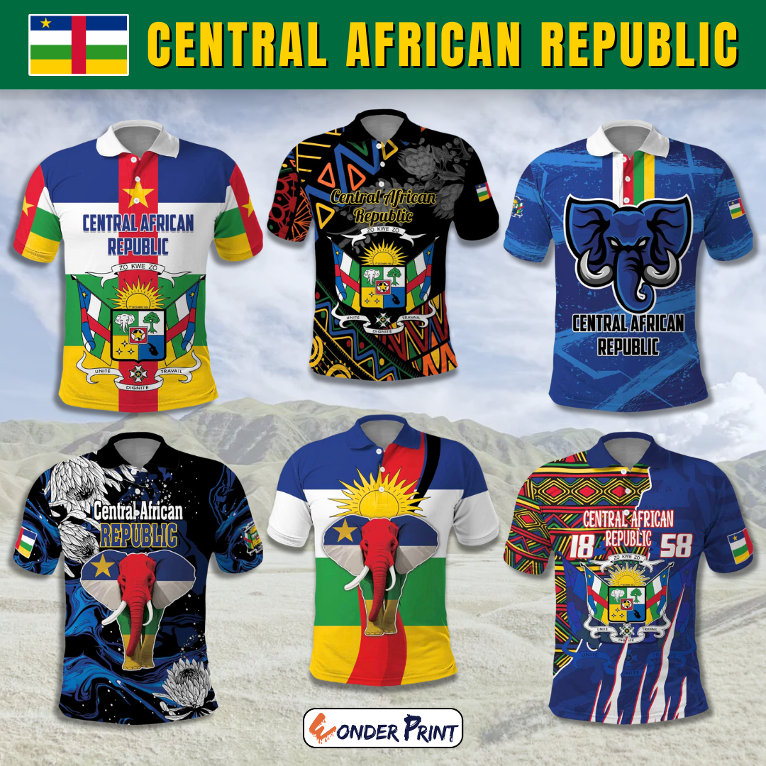 Central African Republic Polo Shirt