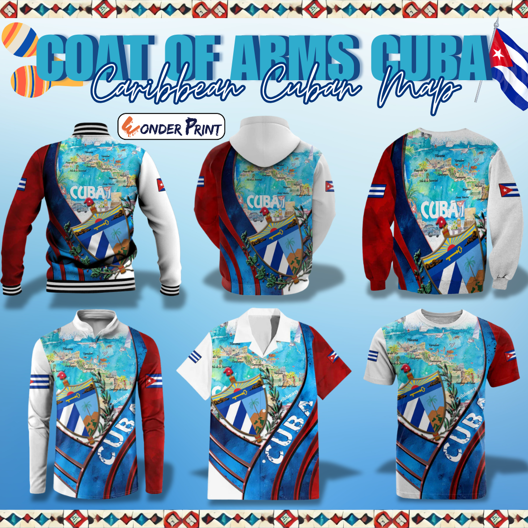 Coat Of Arms Cuba Caribbean Cuban Map