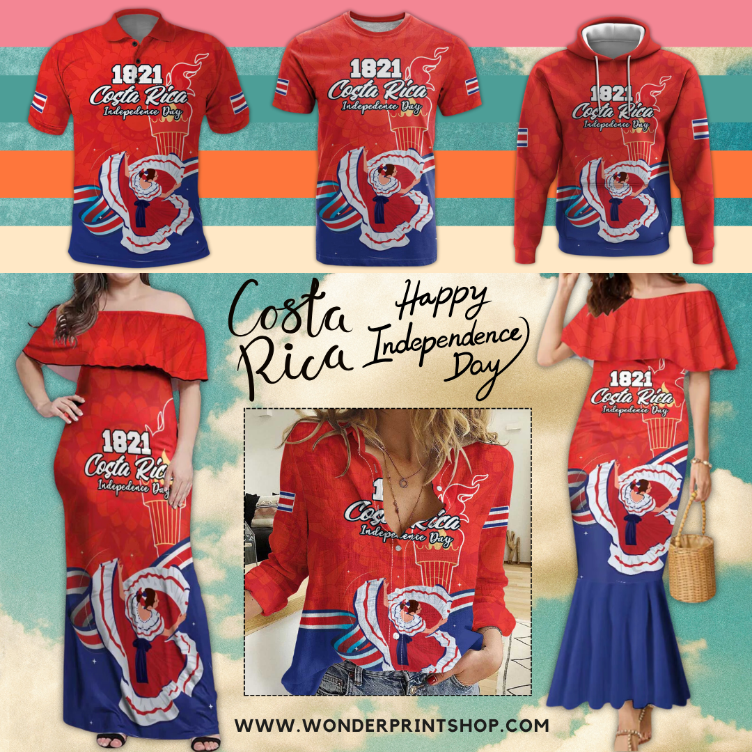 Costa Rica Independence Day Since 1821 Folk Dancer