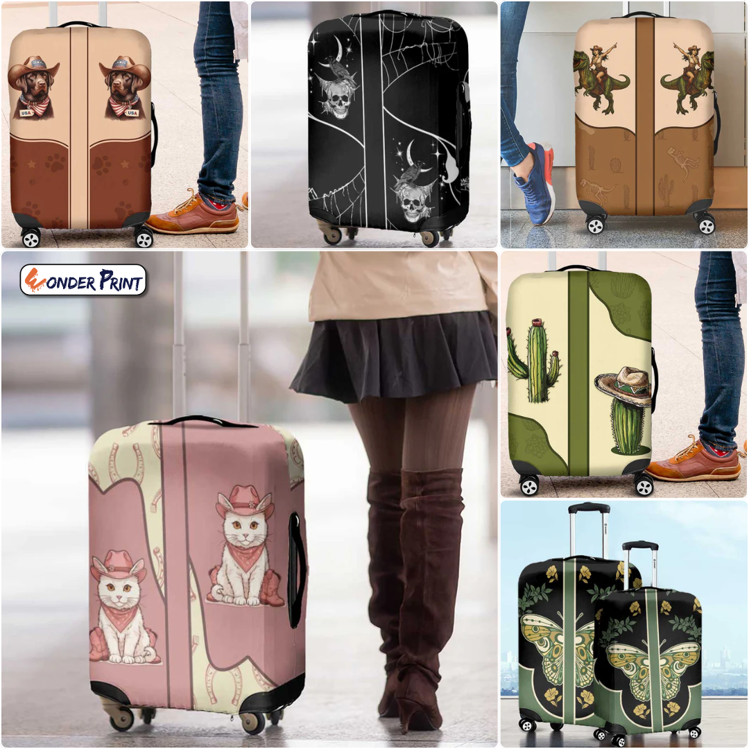 Cowboy Luggage Cover