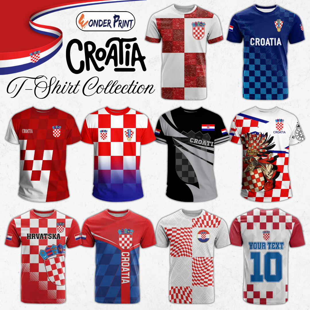 Croatia T Shirt Collection