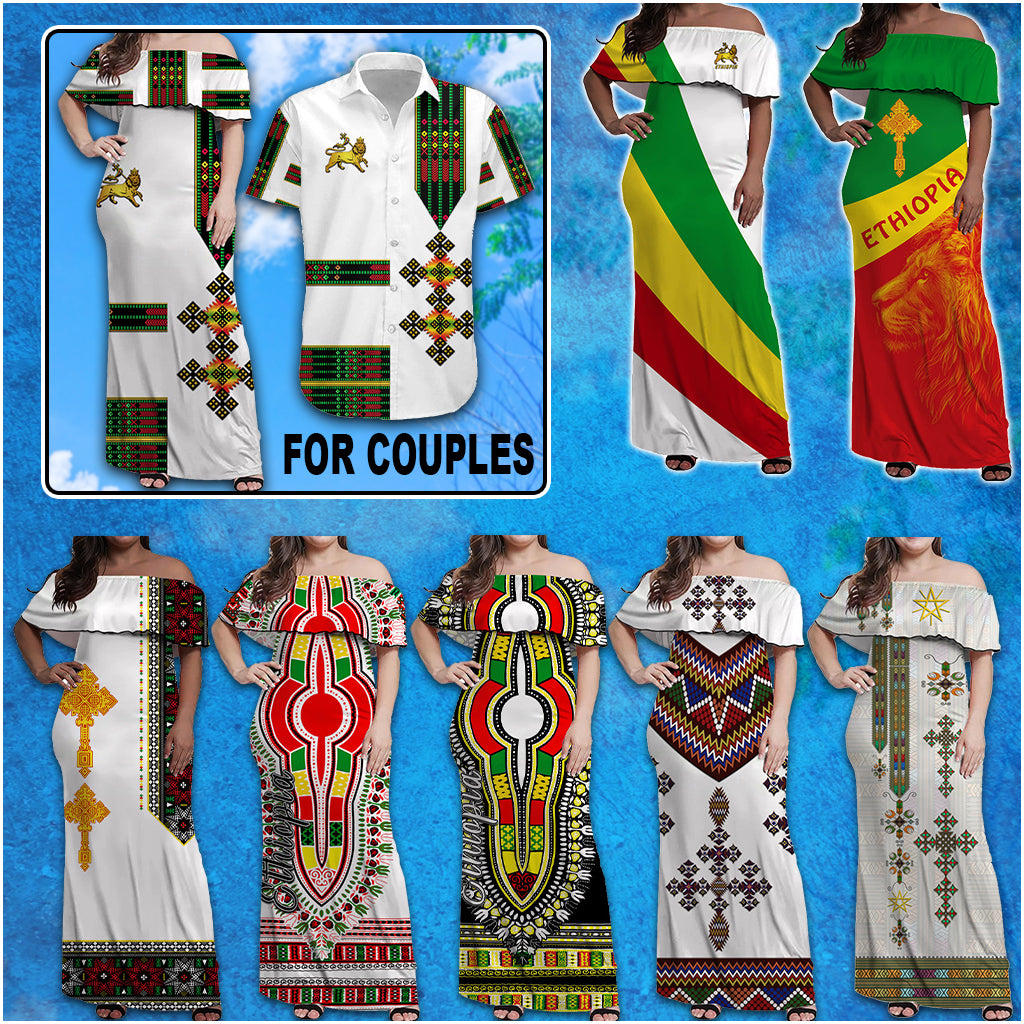 Ethiopia Off Shoulder Long Dress Collection
