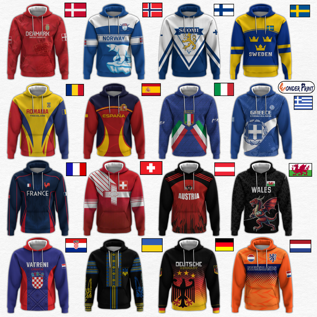 Europe 44 Coutries Hoodie