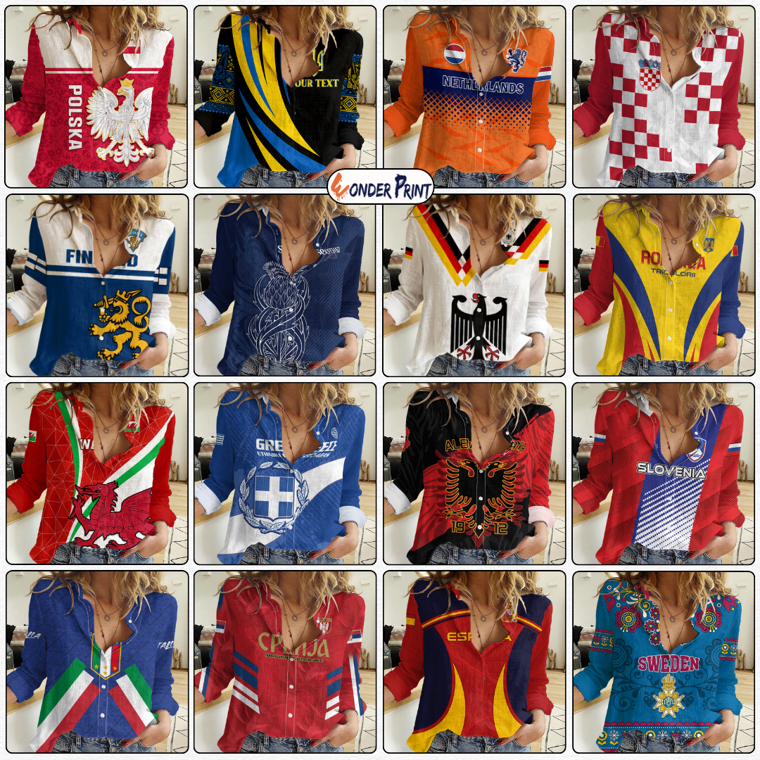 Europe 44 Countries Women Shirt