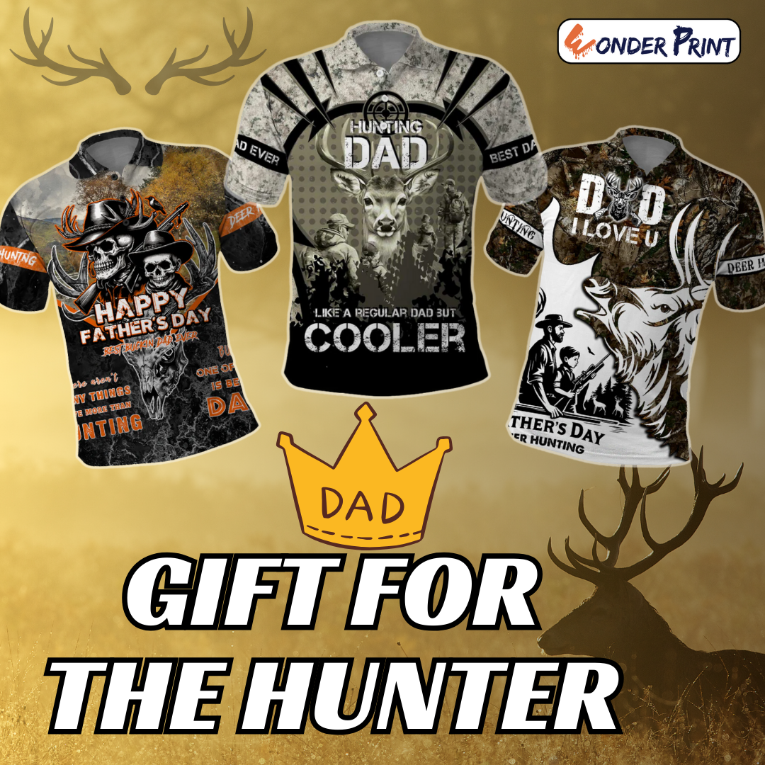 Father Day Deer Hunting Polo Shirt