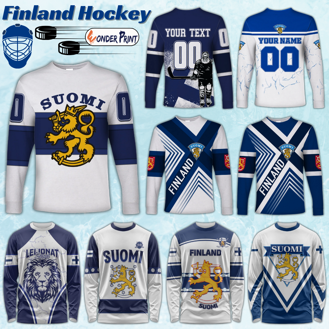 Finland Hockey Long Sleeve Shirt