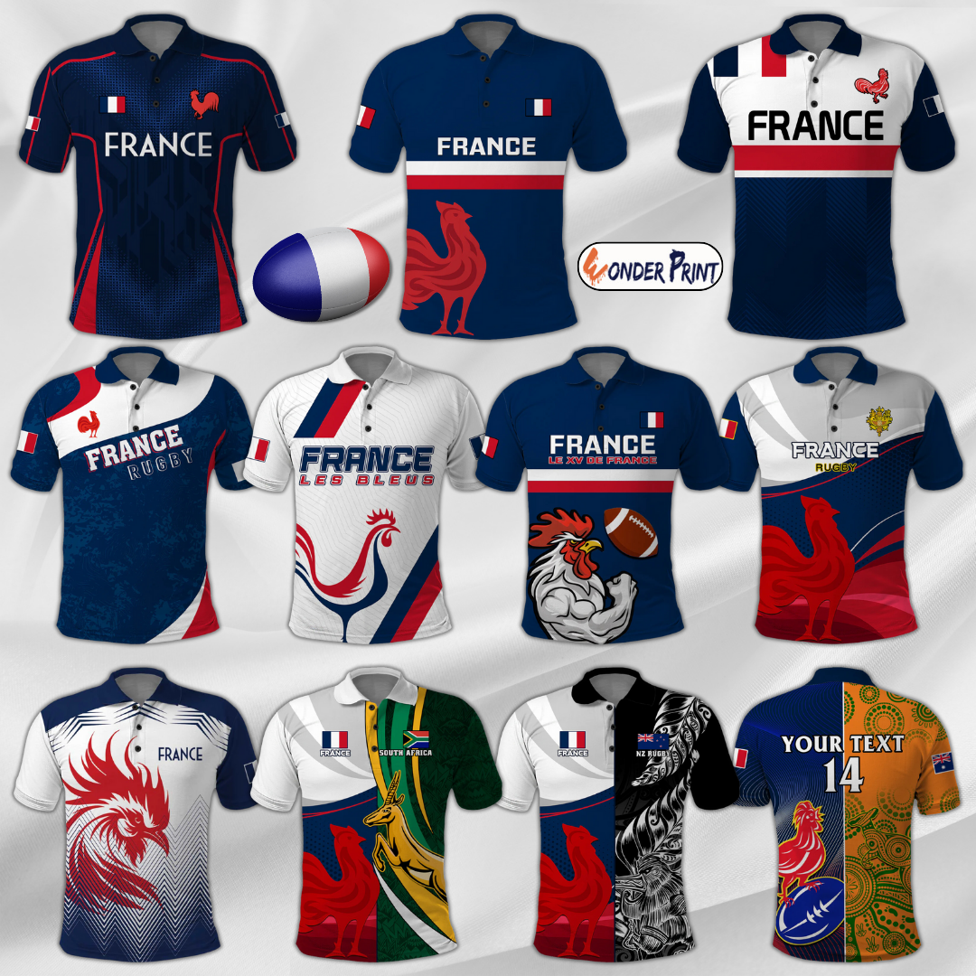 France Rugby Polo Shirt