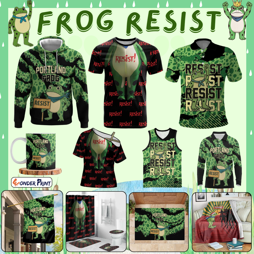 Resist Portland Frog 3D