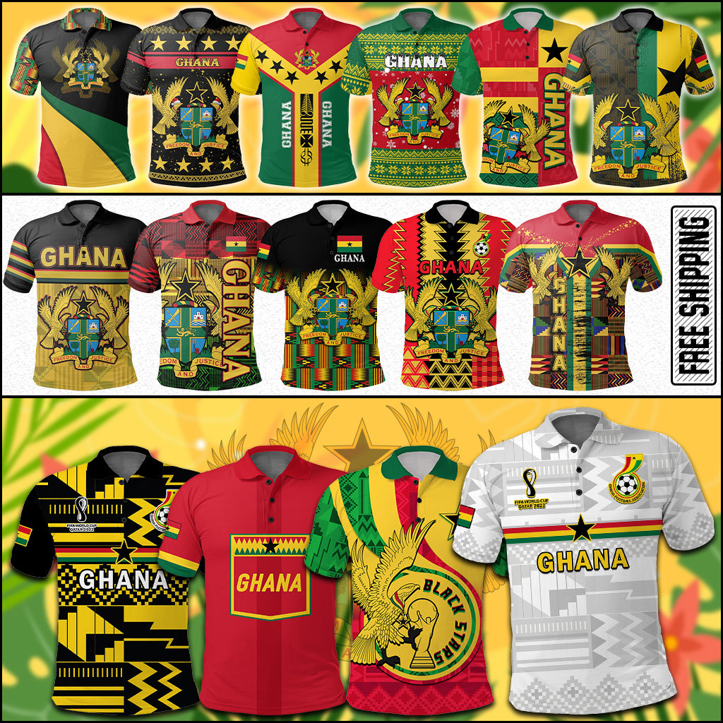 Ghana Football Polo Sporty