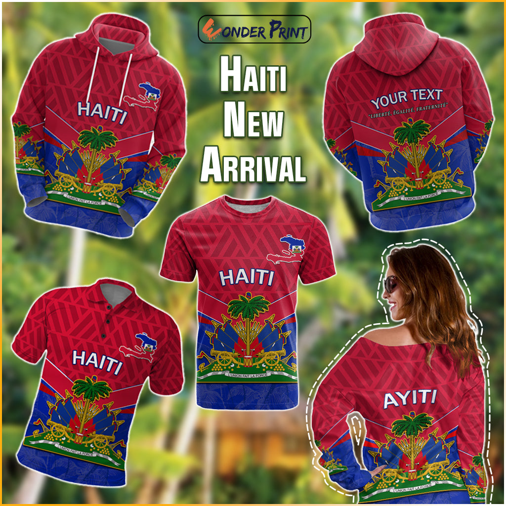 Haiti Ayiti Coat Of Arms With Map