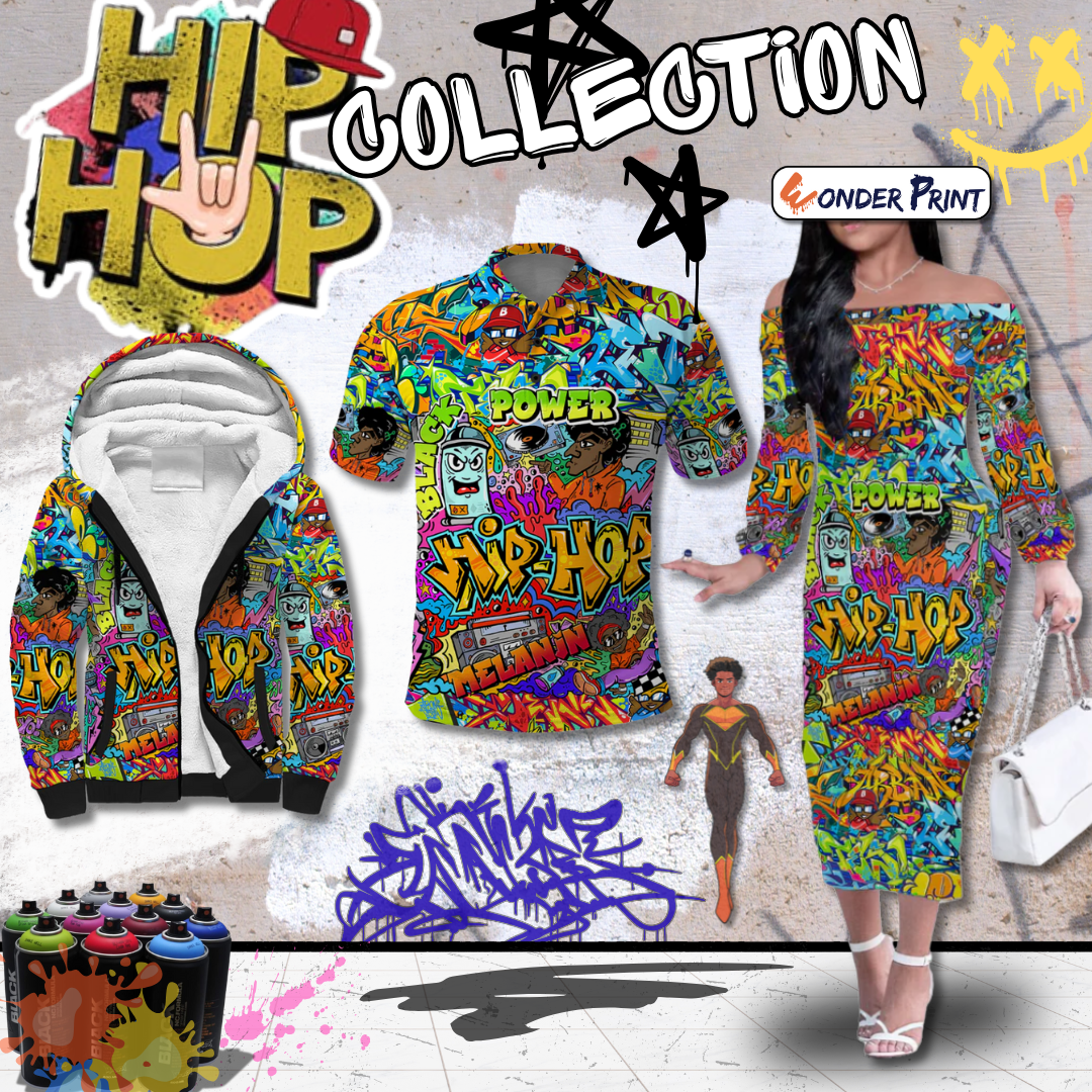 Hip Hop Graffiti Art Black Power Collection