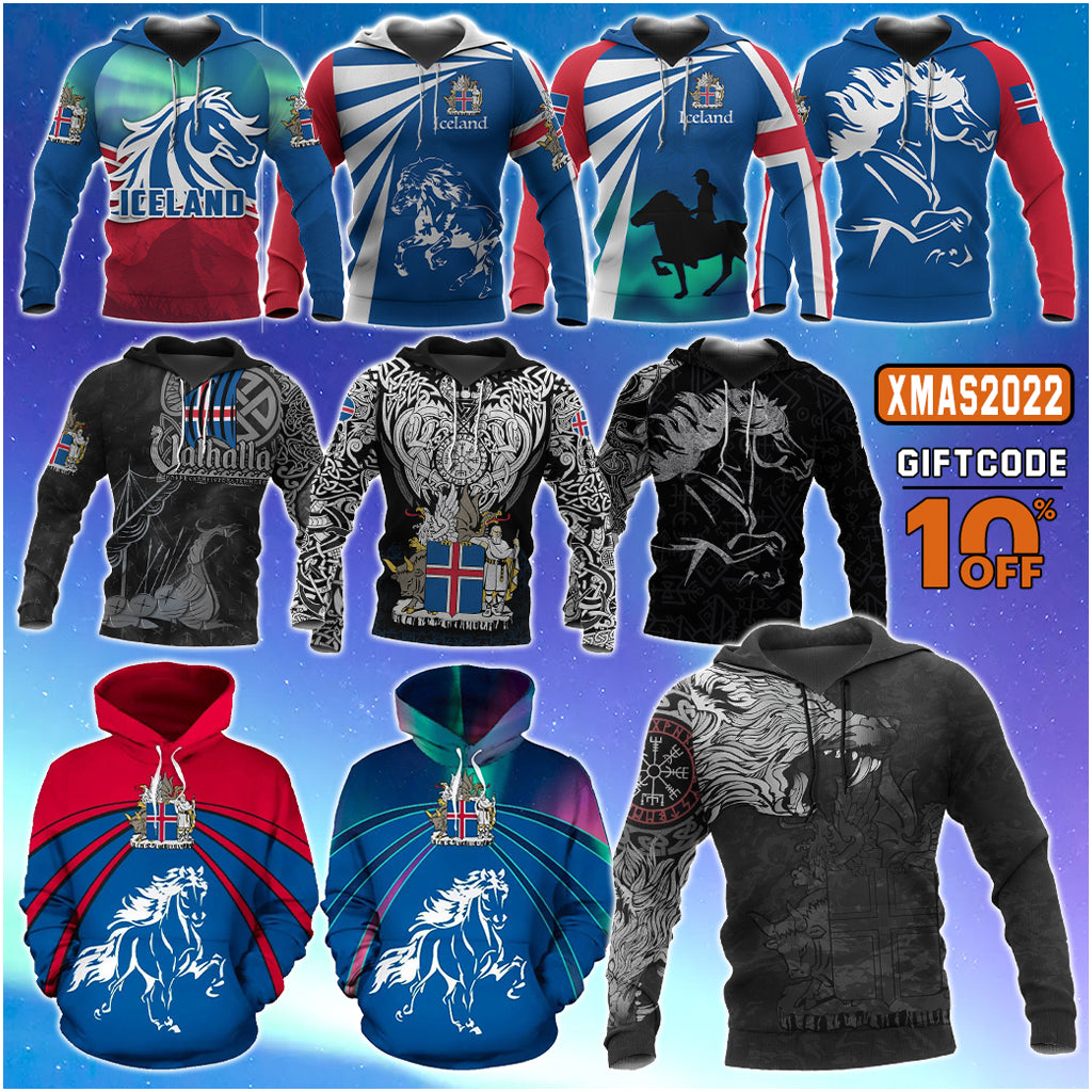 Iceland Horse Best-Selling Hoodie
