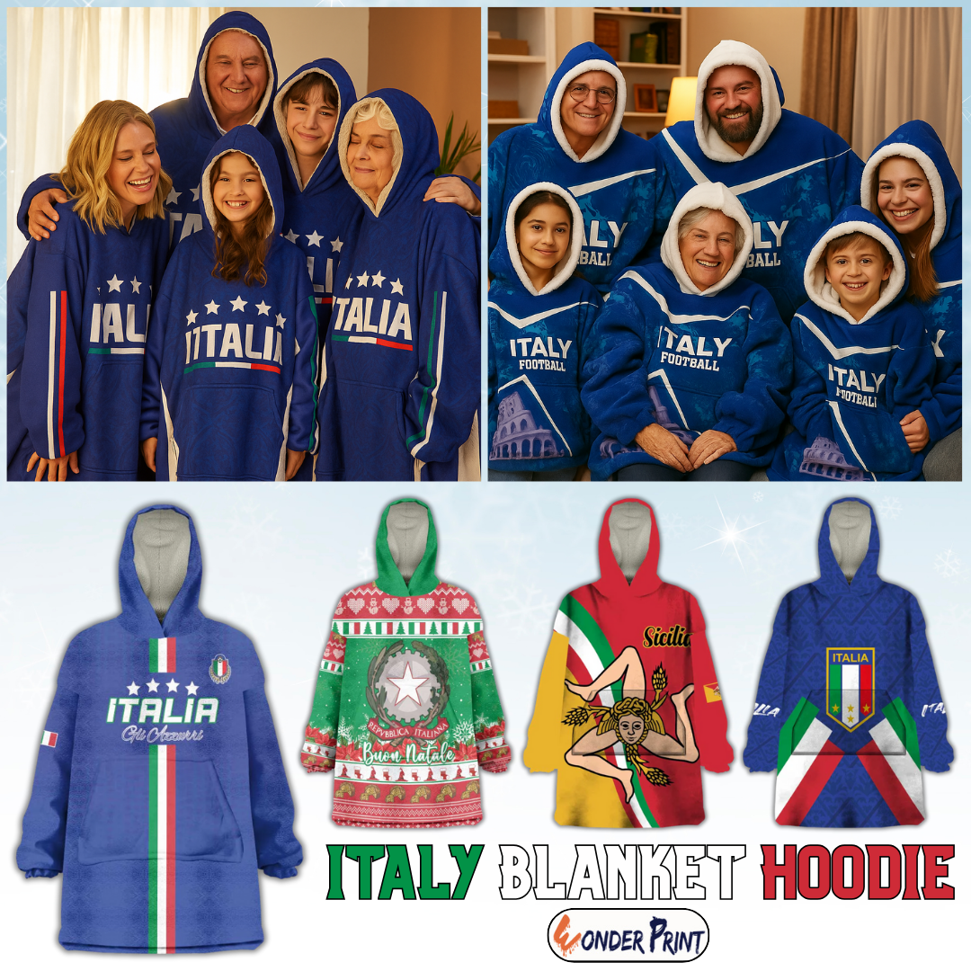 Italy Blanket Hoodie