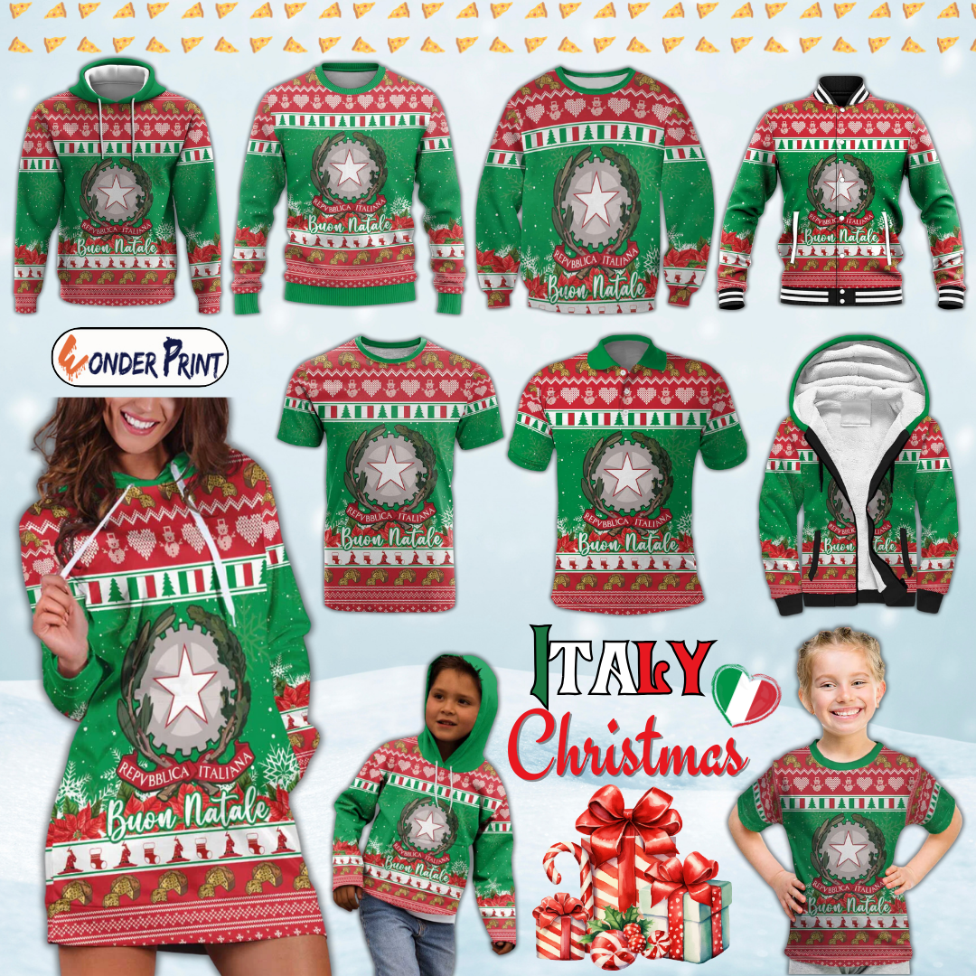 Italy Christmas Coat Of Arms Buon Natale