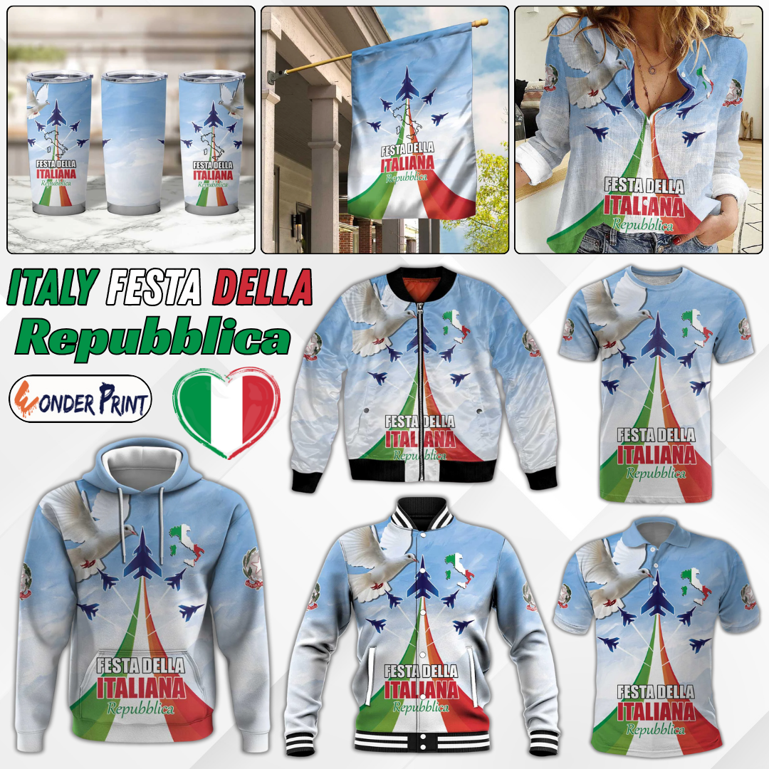 Italy Festa della Repubblica Frecce Tricolori with Dove