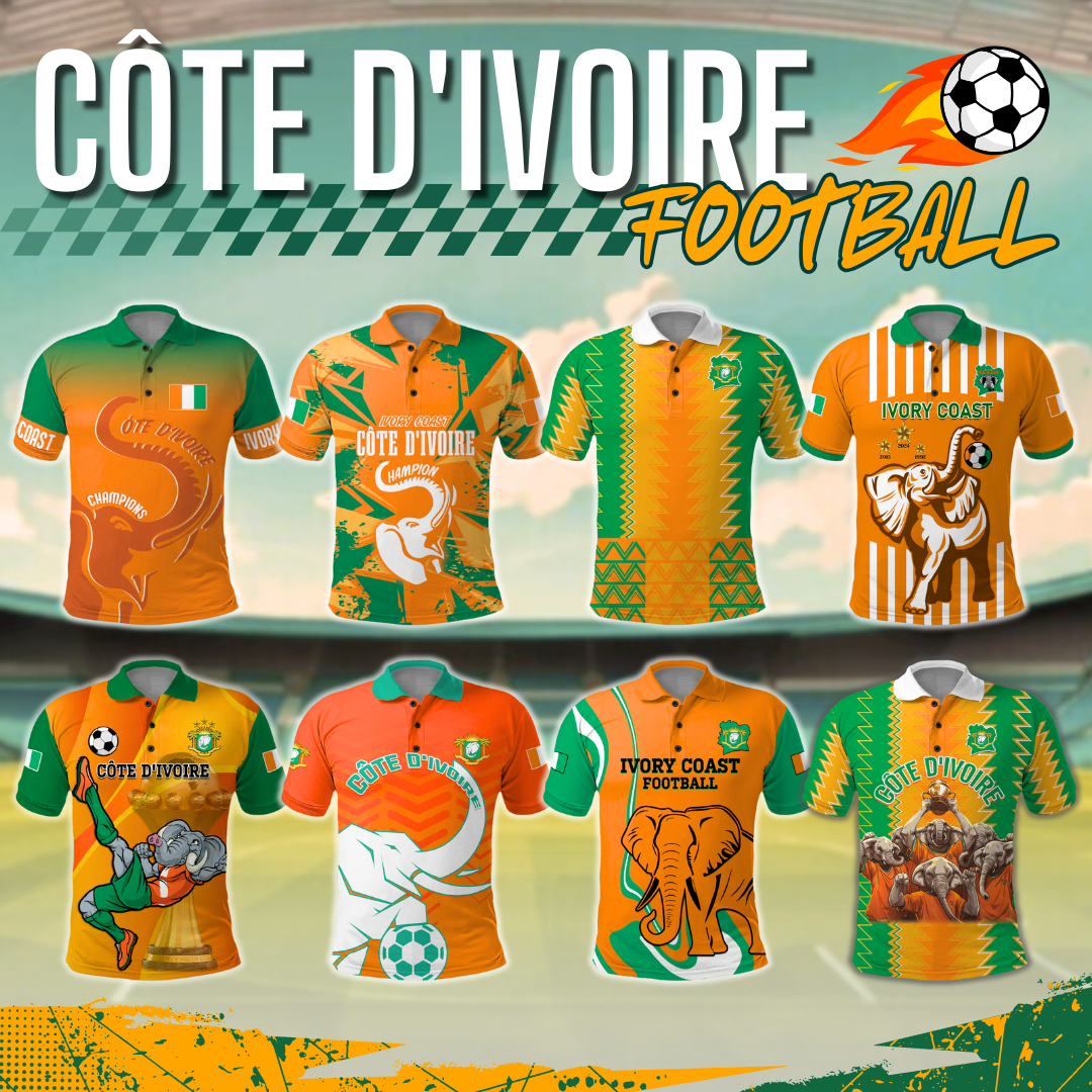 Ivory Coast Football Polo Shirt