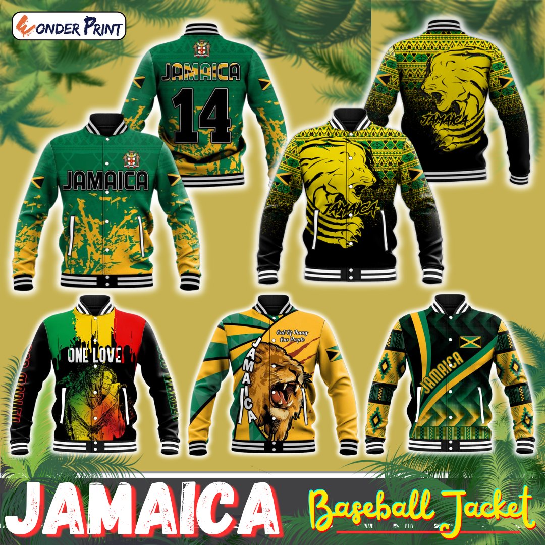 Jamaica Vibe Baseball Jacket