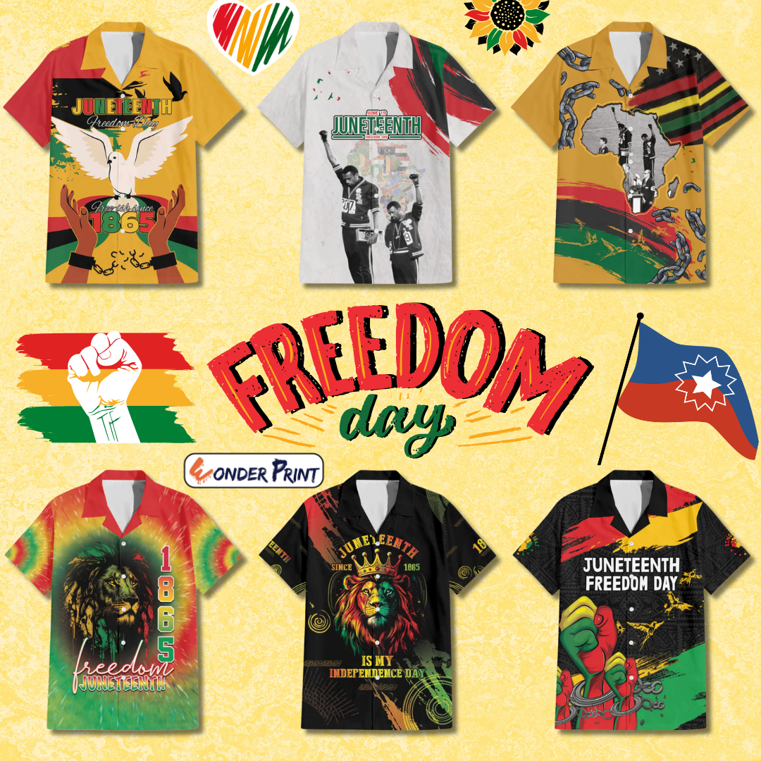 Juneteenth Hawaiian Shirts Collection