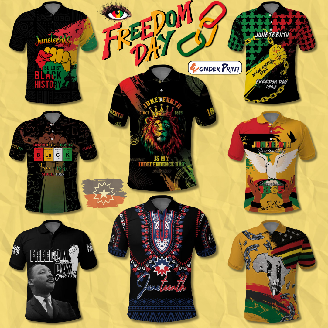 Juneteenth Polo Shirts Collection