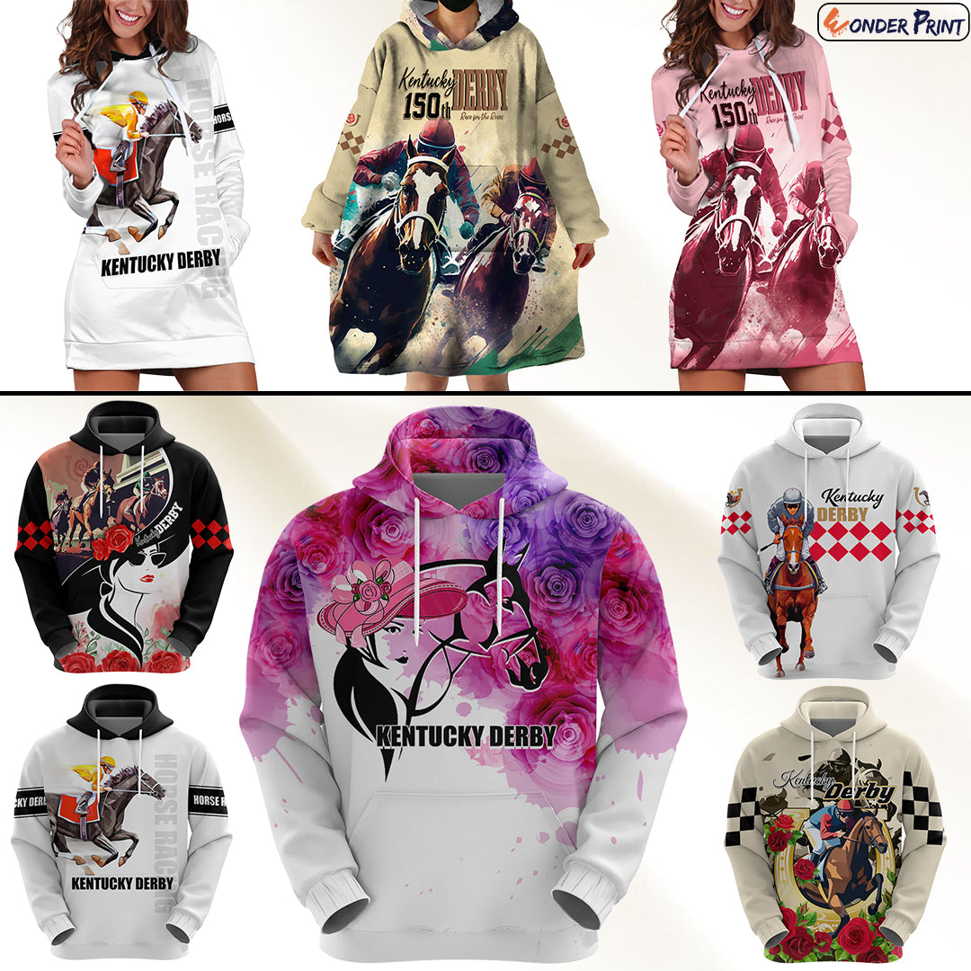 Kentucky Horse Racing Hoodie