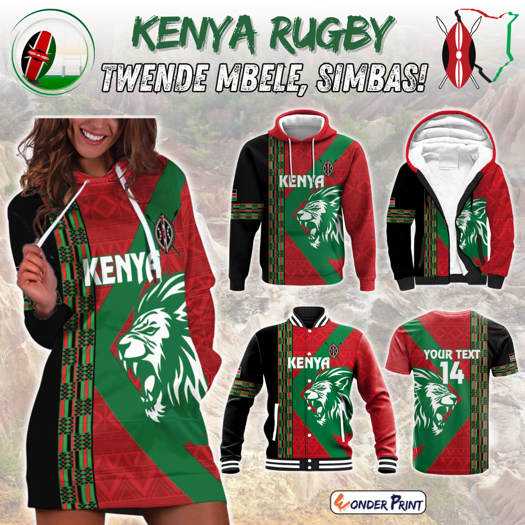 Kenya Rugby Custom Go Lionesses 2024