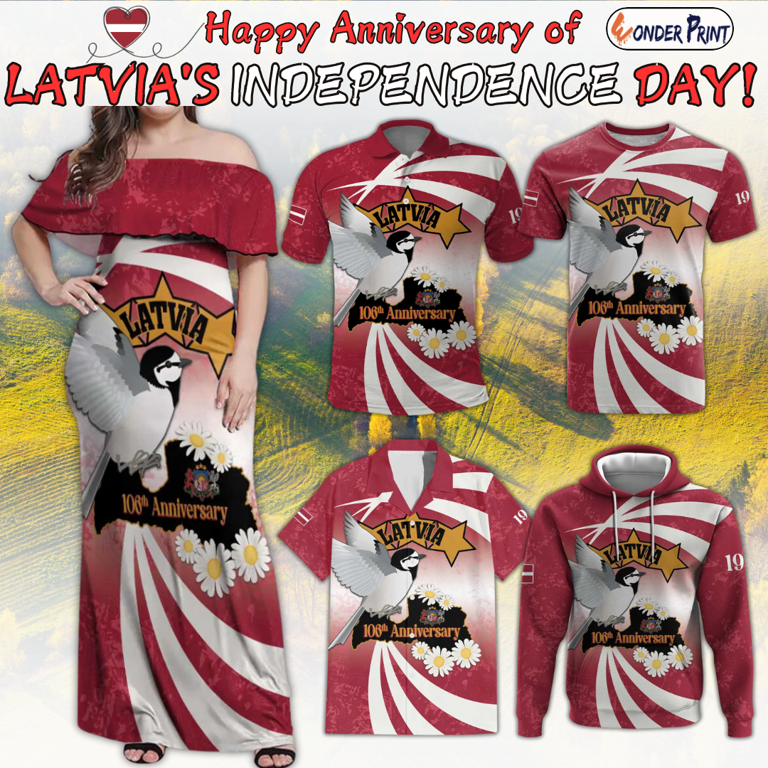 Latvia Independence Day Map 106th Anniversary